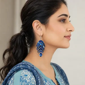 Fringe Leaf Acrylic Earrings Fringe Leaf Acrylic Earrings