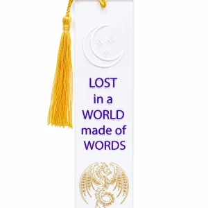 Lost in Words Acrylic Bookmark