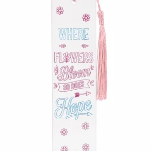 Floral Hope Acrylic Bookmark