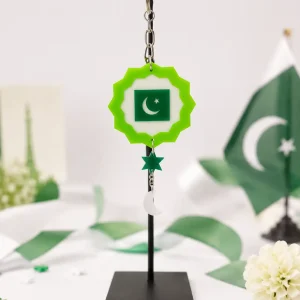 Pakistan Pride Acrylic Bag Charm - Image 4