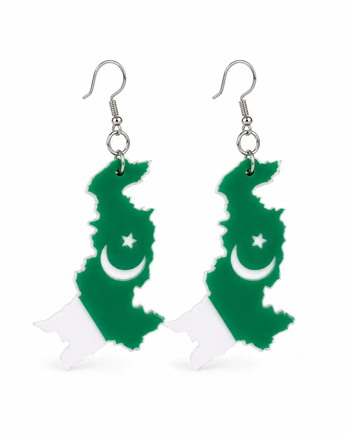 Pakistan Pride Map Earrings Pakistan Pride Map Earrings