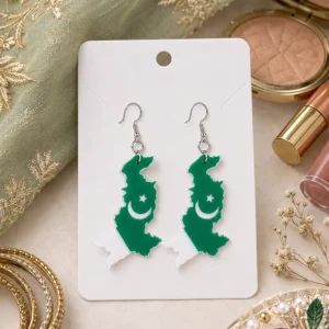 Pakistan Pride Map Earrings Pakistan Pride Map Earrings