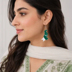 Pakistan Pride Map Earrings Pakistan Pride Map Earrings