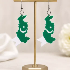 Pakistan Pride Map Earrings Pakistan Pride Map Earrings
