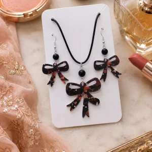 Pyaari Bow Charm Acrylic Set