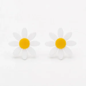 Sunny Daisy Acrylic Earrings