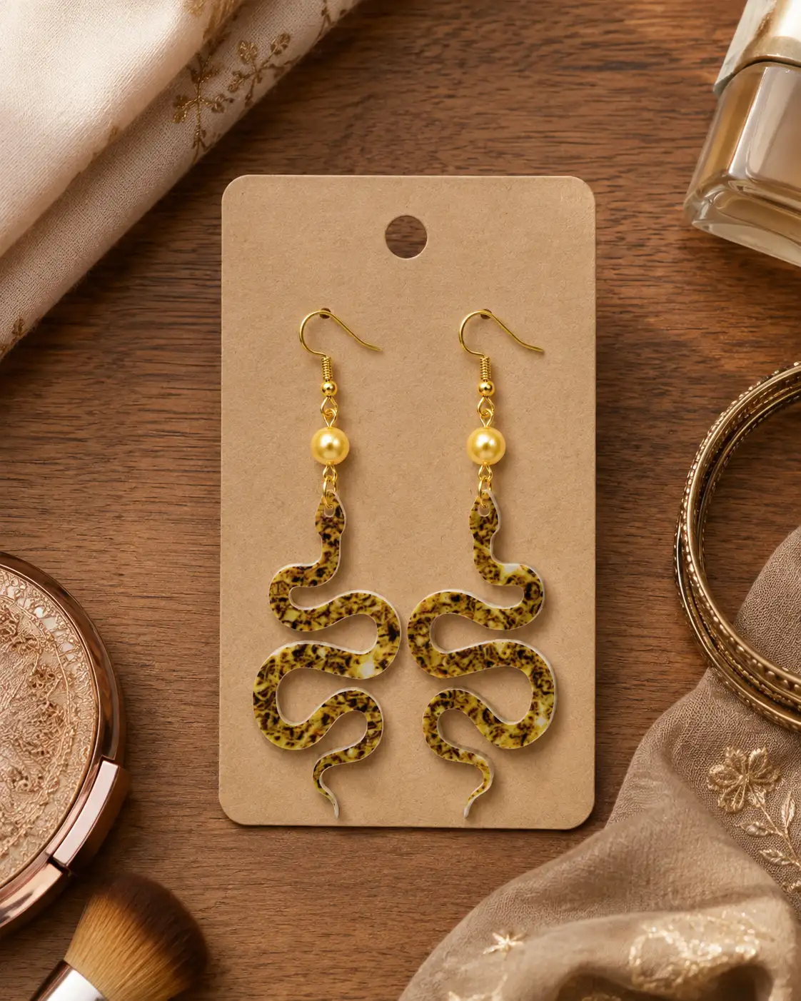 Mystic Serpent Acrylic Earrings Mystic Serpent Acrylic Earrings
