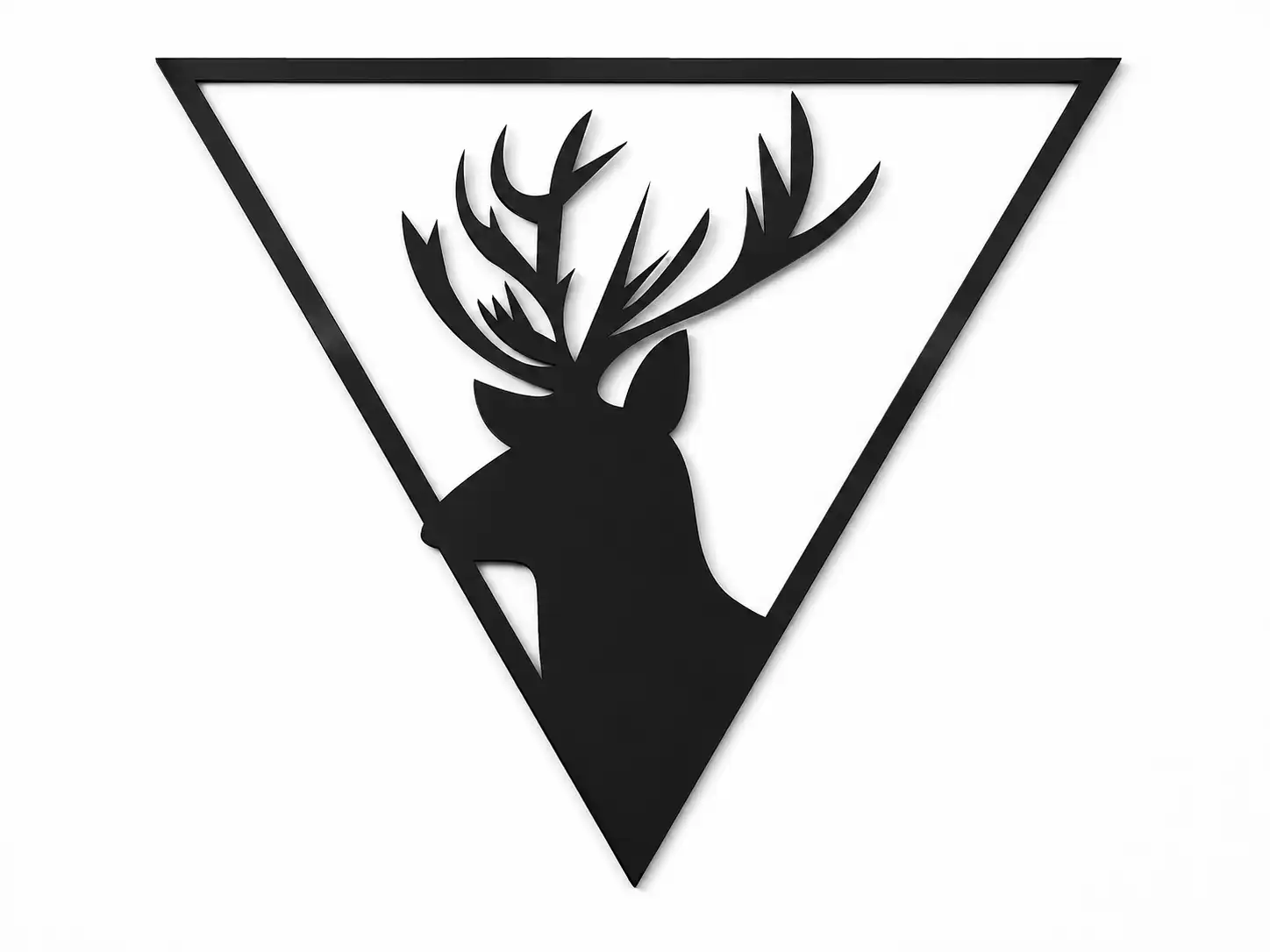 Black Deer Triangle Wall Art Black Deer Triangle Wall Art