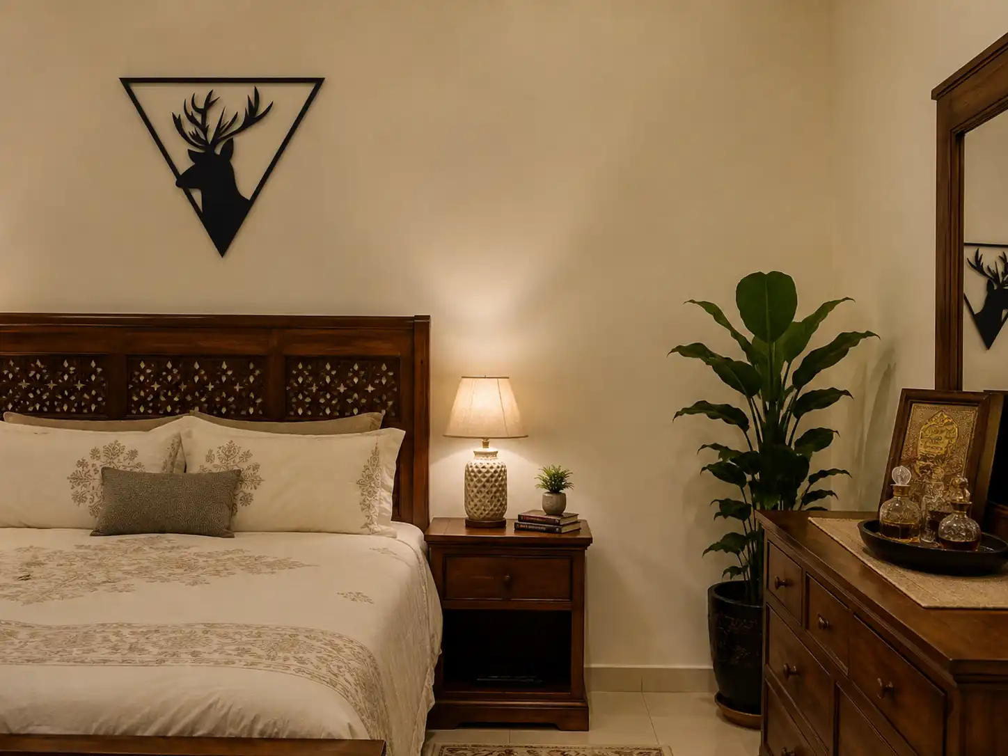 Black Deer Triangle Wall Art Black Deer Triangle Wall Art
