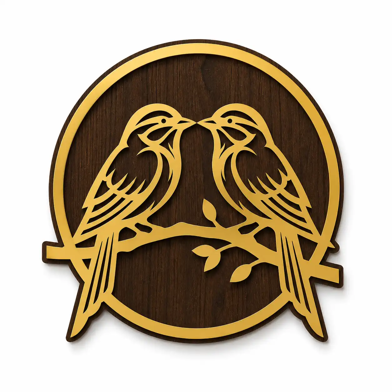 Golden Lovebirds Wall Art Golden Lovebirds Wall ArtGolden Lovebirds Wall Art
