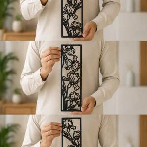 Floral Iris 3 Panel Wall Art Floral Iris 3 Panel Wall Art