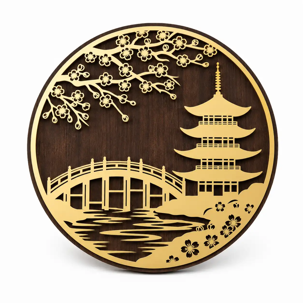 Oriental Garden Pagoda Wall Art Oriental Garden Pagoda Wall Art