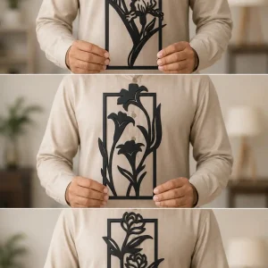 Floral Garden 3 Panel Wall Art Floral Garden 3 Panel Wall Art