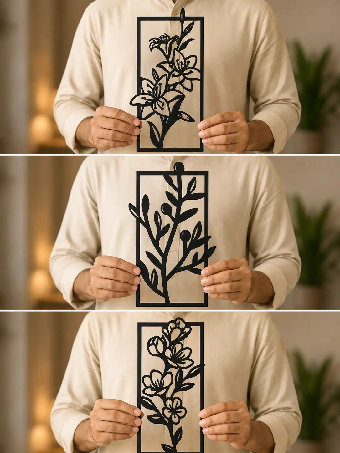 Botanical Bloom 3 Panel Wall Art Botanical Bloom 3 Panel Wall Art