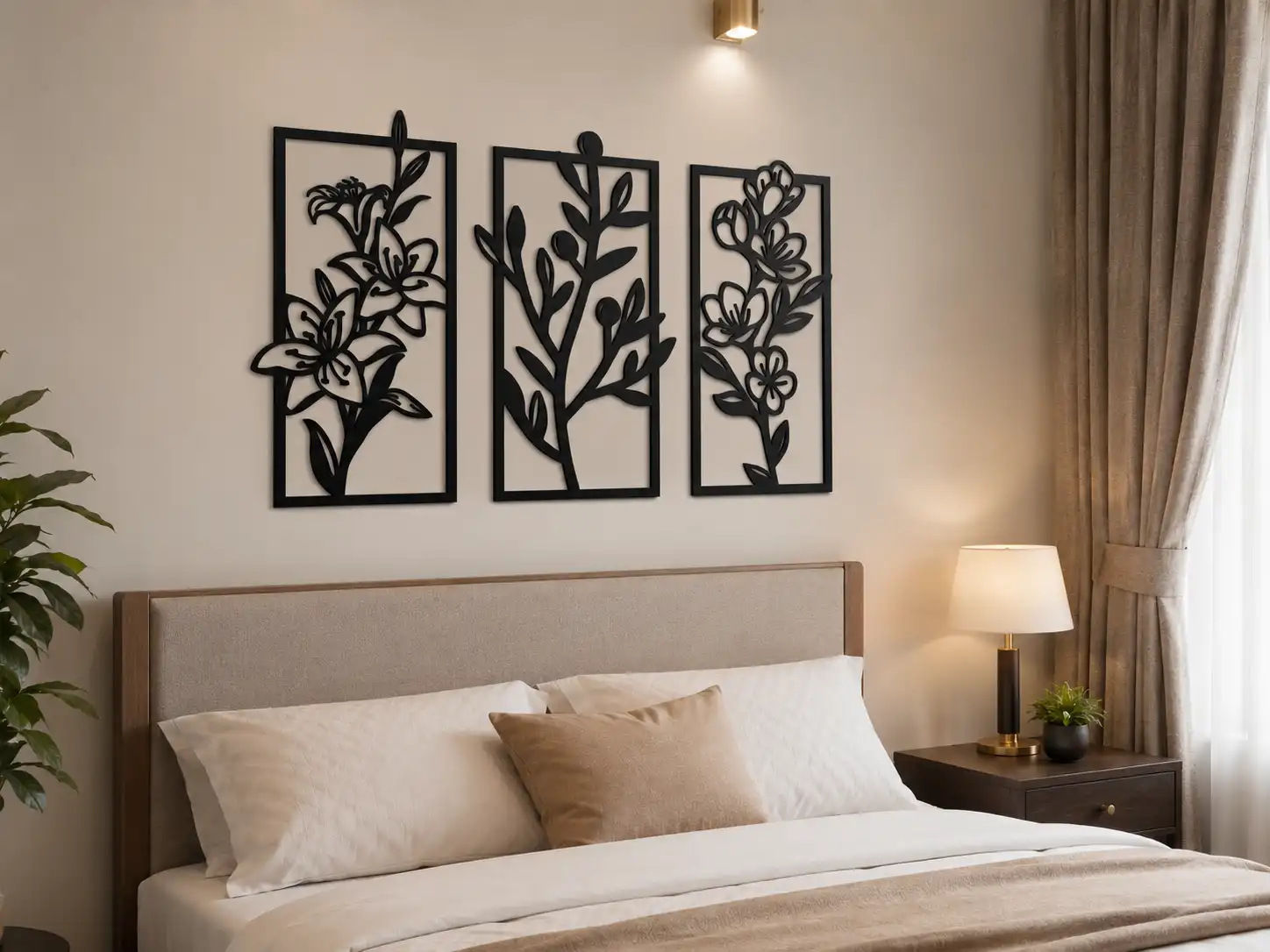 Botanical Bloom 3 Panel Wall Art Botanical Bloom 3 Panel Wall Art