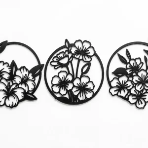 Garden Circle 3 Panel Wall Art