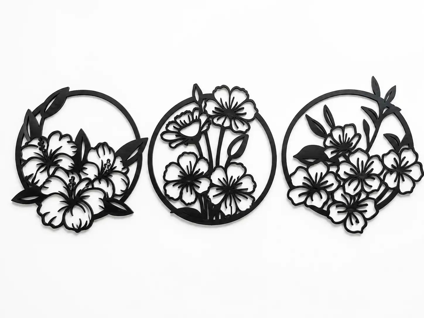 Garden Circle 3 Panel Wall Art Garden Circle 3 Panel Wall Art