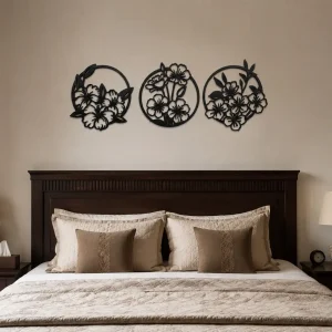 Garden Circle 3 Panel Wall Art Garden Circle 3 Panel Wall Art