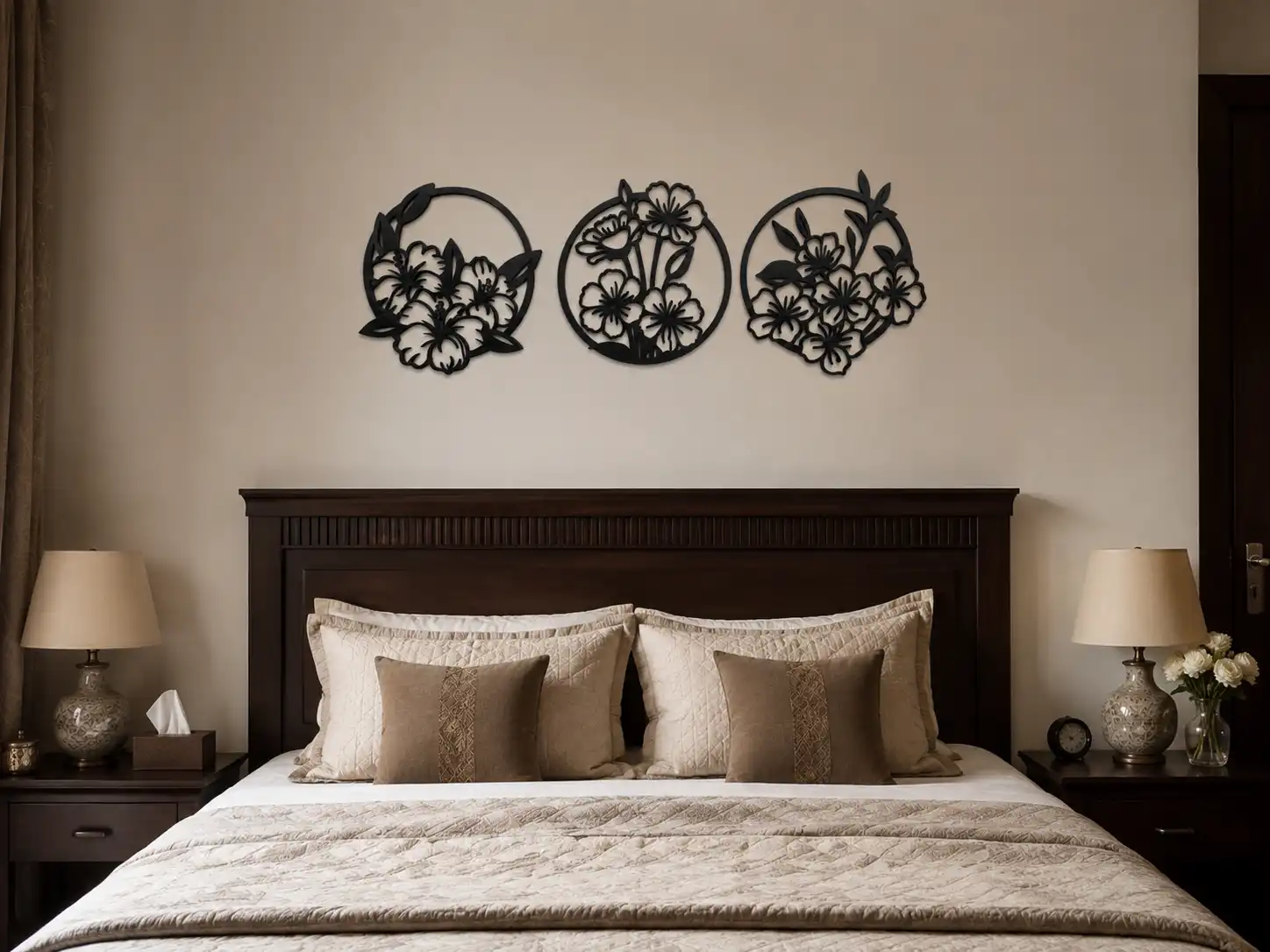 Garden Circle 3 Panel Wall Art Garden Circle 3 Panel Wall Art