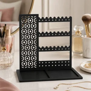 Modern Hexagon Acrylic Jewellery Stand