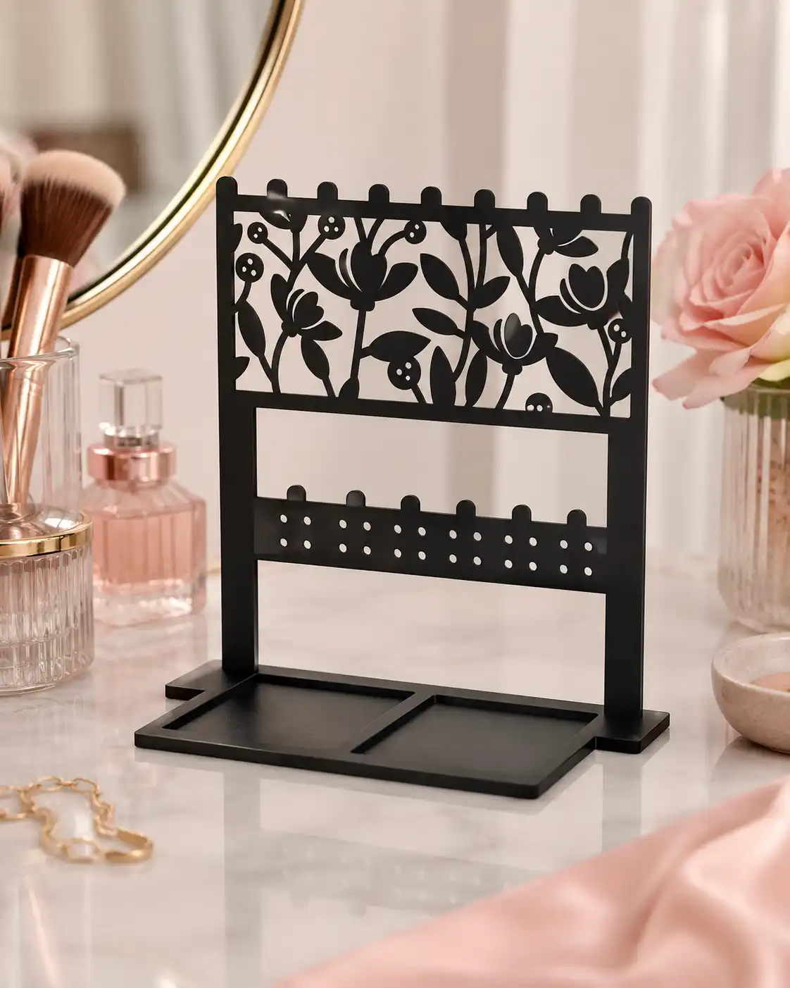 Floral Vine Acrylic Jewellery Stand Floral Vine Acrylic Jewellery Stand